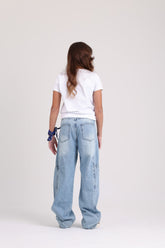 Loose-Fit Light Jeans